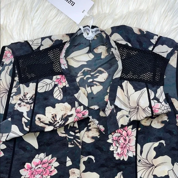 NWT Elizabeth and James Silk Sleeveless Blouse Top ~ in Lily Erwan Floral Print